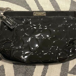 Coach Signature Patent Leather Wristlet